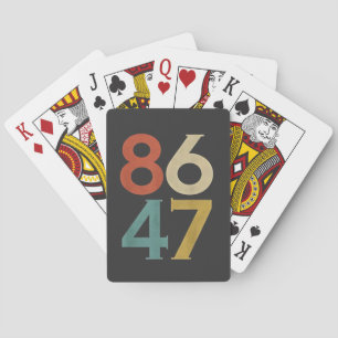 Jeu De Cartes 86 47 Trump Cool rétro anti-Trump