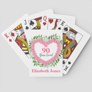 Jeu De Cartes 90e anniversaire Playing Cards - 90 ans aimés