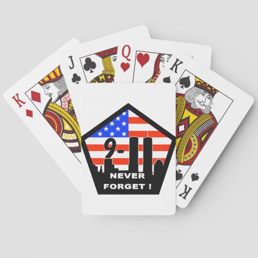 Jeu De Cartes 911 n'oubliez jamais (dos)