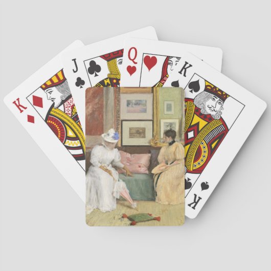 Jeu De Cartes A Friendly Call, 1895 (dos)