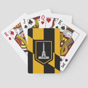 Jeu de cartes à jouer avec le drapeau de Baltimore