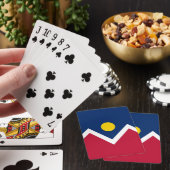 Jeu de cartes à jouer avec le drapeau de Denver, É (In Situ)