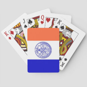 Jeu de cartes à jouer avec le drapeau de la ville