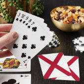 Jeu de cartes à jouer avec le drapeau de l'Alabama (In Situ)