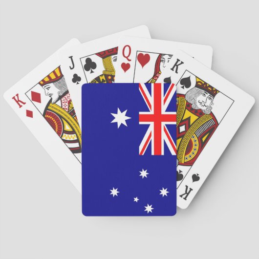 Jeu de cartes à jouer avec le drapeau de l'Austral (dos)