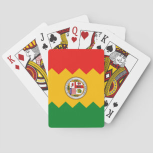 Jeu de cartes à jouer avec le drapeau de Los Angel
