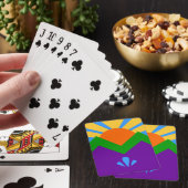 Jeu de cartes à jouer avec le drapeau de Manitou S (In Situ)