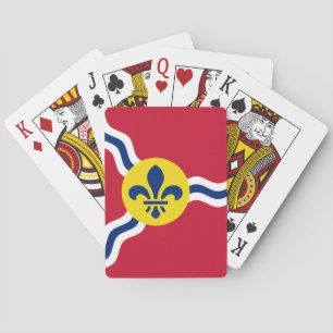 Jeu de cartes à jouer avec le drapeau de St. Louis