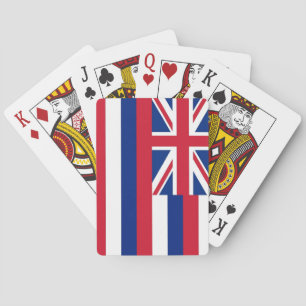 Jeu de cartes à jouer avec le drapeau d'Hawaii