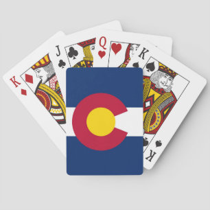 Jeu de cartes à jouer avec le drapeau du Colorado,