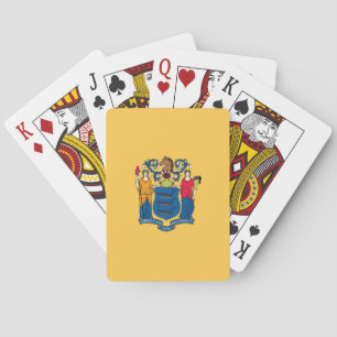 Jeu de cartes à jouer avec le drapeau du New Jerse