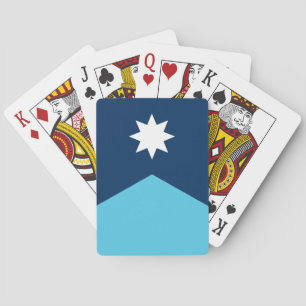 Jeu de cartes à jouer avec le nouveau drapeau du M
