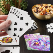 Jeu de Cartes à Jouer Fleur de Pensée Violette Aqu (In Situ)