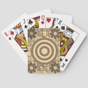 Jeu de cartes à jouer floral