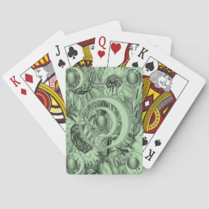 Jeu de cartes à jouer floral