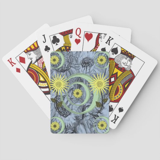 Jeu de Cartes à Jouer Floral (dos)