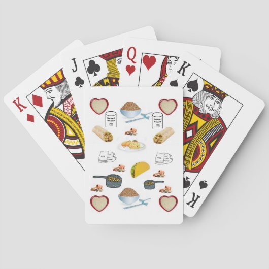 Jeu de Cartes à Jouer Haricot Riz (dos)