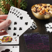 Jeu de Cartes à Jouer Noir avec Nom Répété (In Situ)