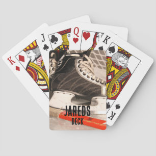 Jeu de cartes à jouer sur le thème du hockey sur g