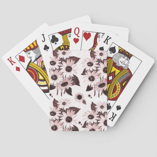 Jeu de cartes à jouer Tournesol (dos)