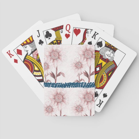 Jeu de cartes à jouer Tournesol (dos)