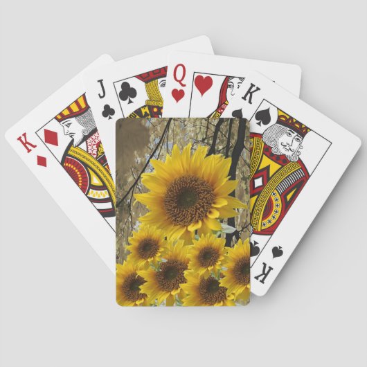 Jeu de cartes à jouer Tournesol (dos)