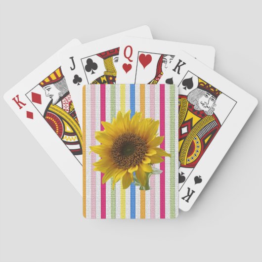 Jeu de cartes à jouer Tournesol (dos)