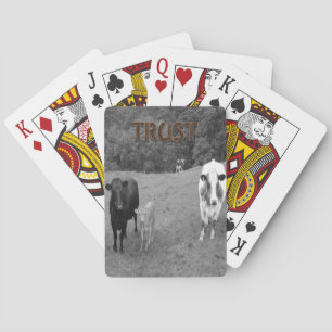 Jeu de cartes à jouer Vache
