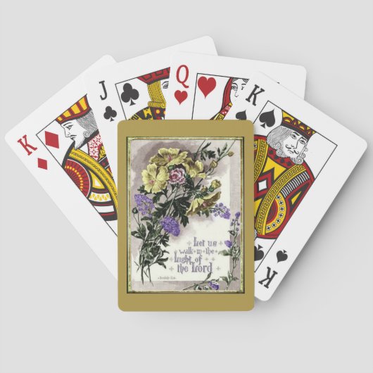 Jeu De Cartes À la lumière du seigneur (dos)