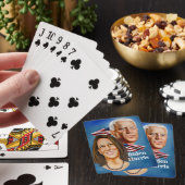 Jeu de cartes à la présidentielle de Biden Harris  (In Situ)