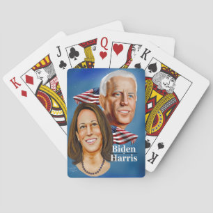 Jeu de cartes à la présidentielle de Biden Harris 