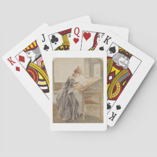 Jeu De Cartes A Lady Copying at a Drawing Table, c.1760-70