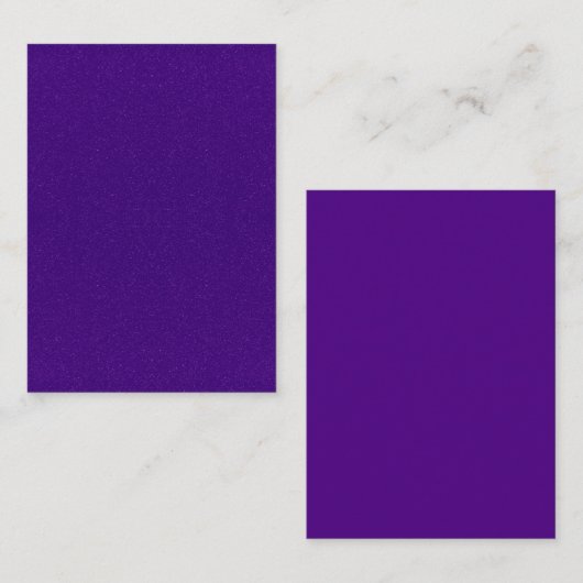 Jeu de cartes à notes Plat Violet - Solide et Brui (Devant / Derrière)