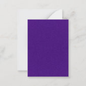 Jeu de cartes à notes Plat Violet - Solide et Brui (Devant)
