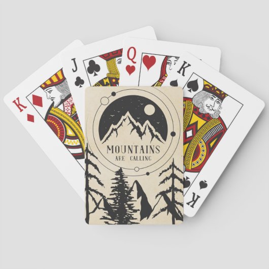 Jeu De Cartes À thème de montagne (dos)