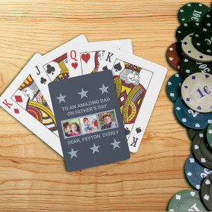 Jeu De Cartes À un père Extraordinaire Photos et texte personnal