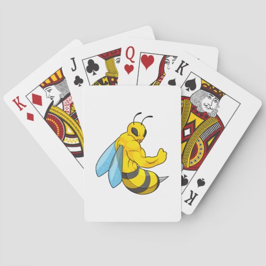 Jeu De Cartes Abeille comme culturiste (dos)