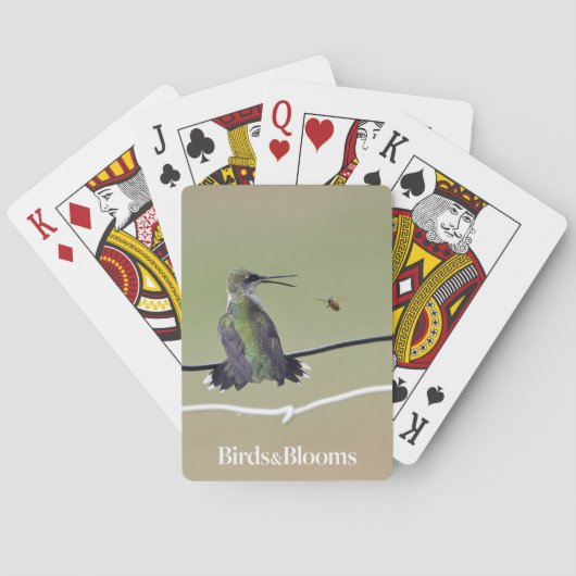 Jeu De Cartes Abeille de colibri et de miel (dos)