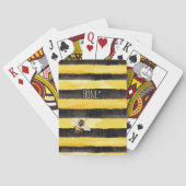 Jeu De Cartes Abeille de miel Noir Jaune (dos)