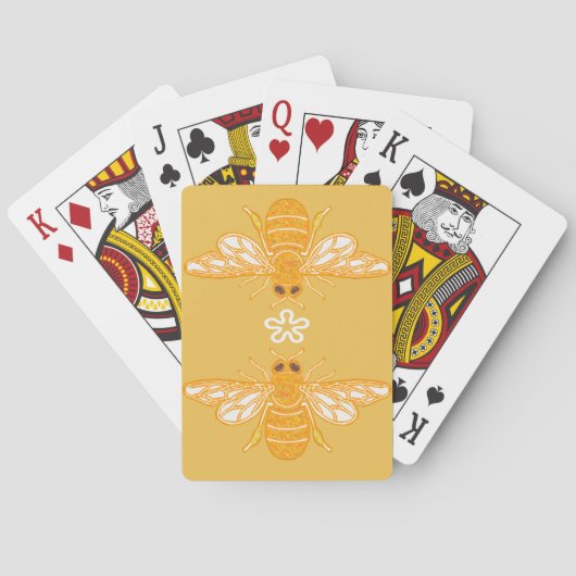 Jeu De Cartes Abeilles et fleurs (dos)