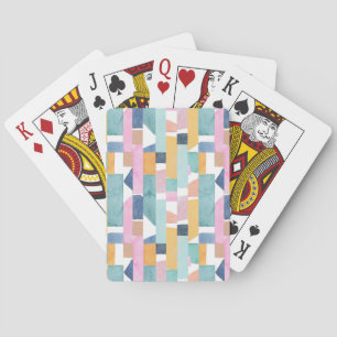 Jeu De Cartes Abstract Watercolor Shape Pattern
