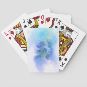 Jeu De Cartes Abstrait aquarelle peinte à la main arrière - plan