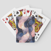 Jeu De Cartes Abstrait bleu chic (dos)