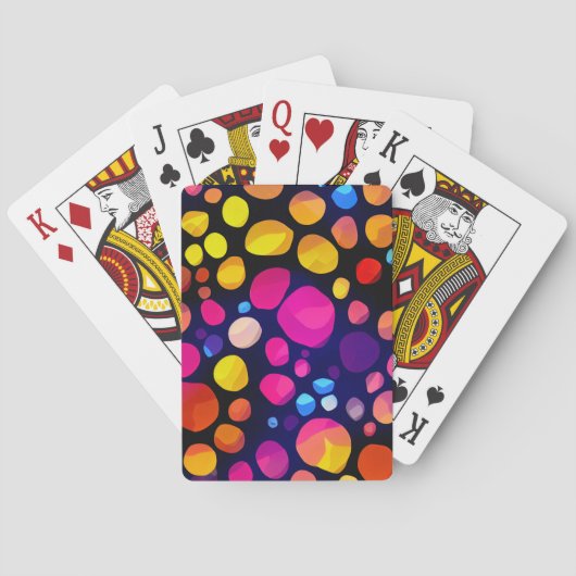 Jeu De Cartes Abstrait Coloré (dos)