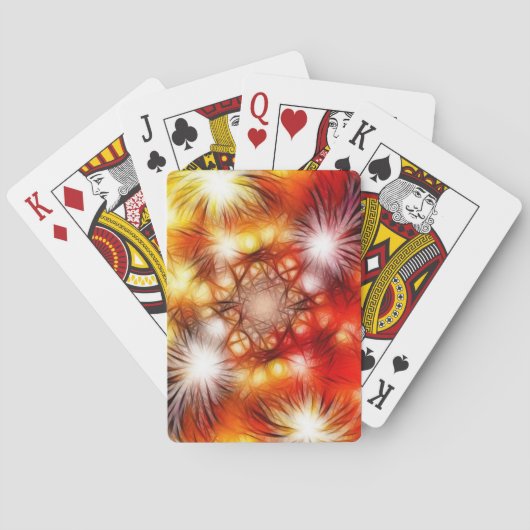 Jeu De Cartes Abstrait Fireworks Stars Arrière - plan-34944 (dos)