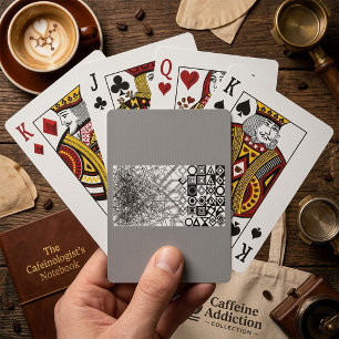 Jeu De Cartes Abstrait Géométrique du Chaos à l'Ordre