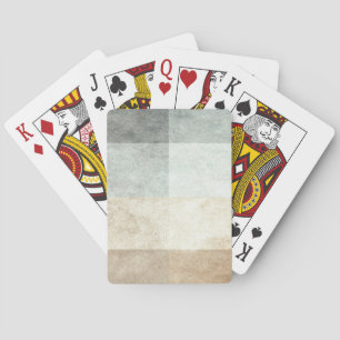 Jeu De Cartes abstrait graphique à l'aquarelle grungy