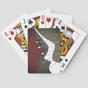 Jeu De Cartes Abstrait, Moderne, Créatif, Oreillère à lancer app