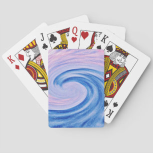 Jeu De Cartes Abstrait Ocean Wave Art Playing Cartes