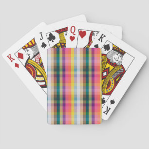 Jeu De Cartes Abstrait Scottish Plaid
